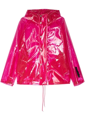 Acne Studios transparent hooded jacket - Pink