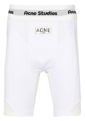 Acne Studios logo-waistband boxer shorts - White