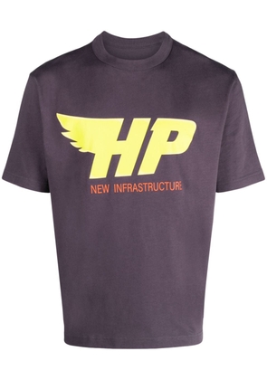 Heron Preston logo-print cotton T-shirt - Purple