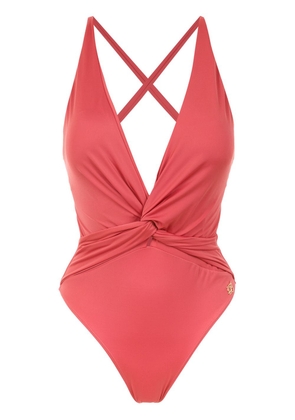 Brigitte v-neck swimsuit - Pink