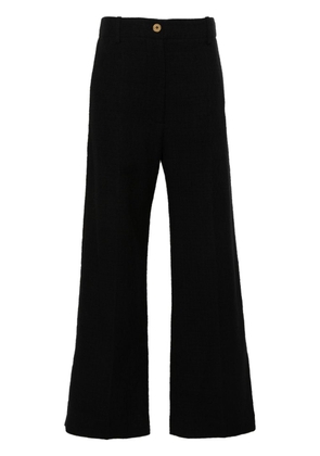 Patou Iconic straight-leg tweed trousers - Black