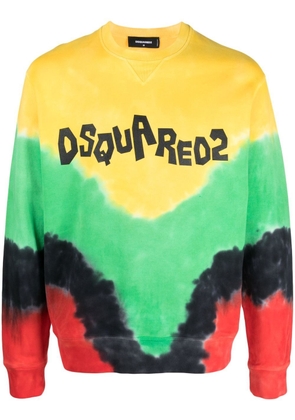Dsquared2 logo-print cotton sweatshirt - Yellow