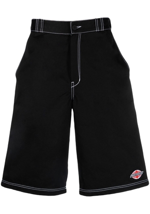 Heron Preston logo-embroidered knee-length shorts - Black