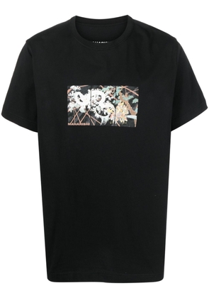 Maharishi graphic-print organic cotton T-shirt - Black