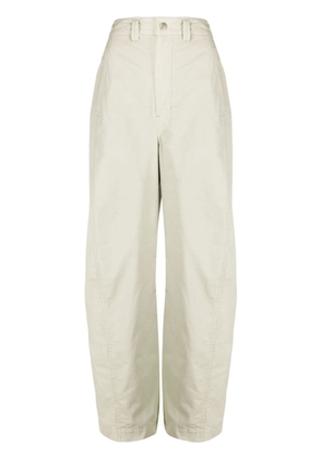 LEMAIRE cotton straight-leg trousers - Green