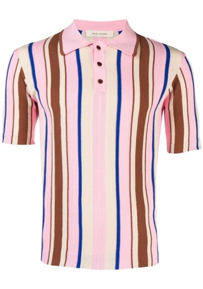 Wales Bonner Optimist striped polo shirt - Pink