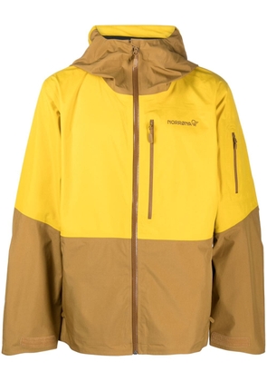 Norrøna Lofoten logo-embroidered jacket - Yellow