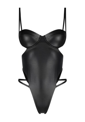 Gcds strap-detail swimsuit - Black