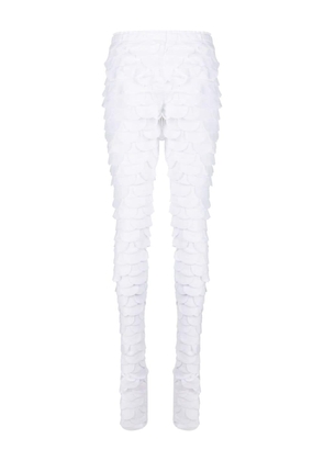 Comme Des Garçons layered skinny leggings - White