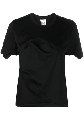 Noir Kei Ninomiya short-sleeve cotton T-shirt - Black