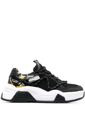 Versace Jeans Couture mesh-panel low-top sneakers - Black