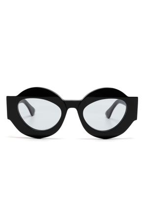 Kuboraum X22 round-frame sunglasses - Black