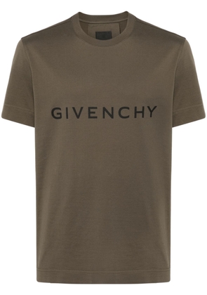 Givenchy logo-print cotton T-shirt - Green