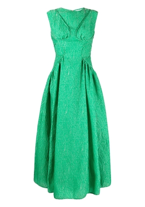 Rachel Gilbert Celia textured midi dress - Green