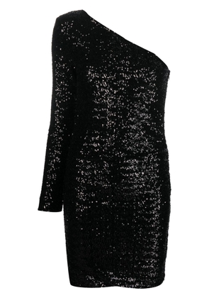P.A.R.O.S.H. sequin-embellished one-shoulder dress - Black
