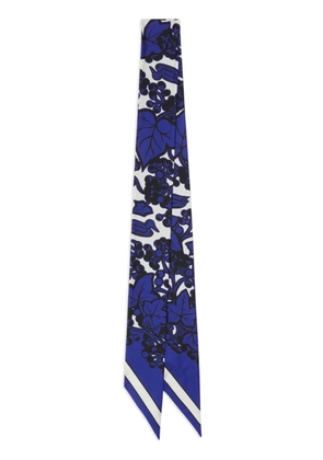 Burberry Ivy floral-print silk scarf - Blue