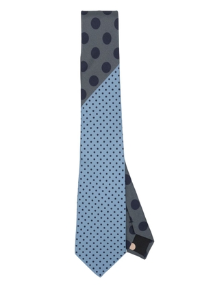 Paul Smith polka-dot silk tie - Grey
