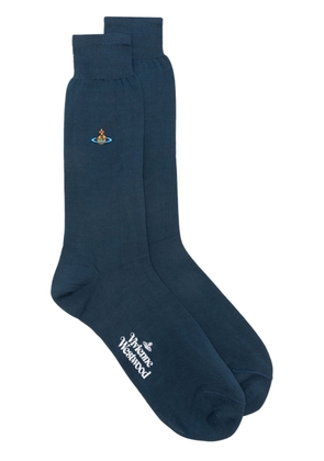 Vivienne Westwood Uni Colour Plain socks - Blue