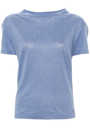 Vince short-sleeve linen T-shirt - Blue