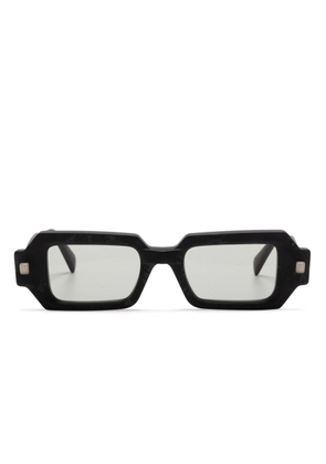 Kuboraum Q9 rectangle-frame sunglasses - Black