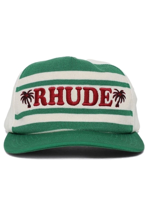 RHUDE Beach club embroidered cap - Green