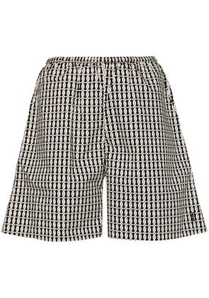 By Malene Birger Siona graphic-print shorts - Neutrals