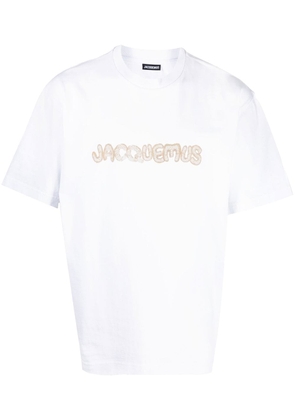 Jacquemus embroidered-logo cotton T-shirt - White