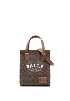 Bally Crystalia B-monogram print shoulder bag - Brown