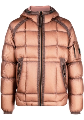 C.P. Company D.D. shell-hooded down jacket - Brown