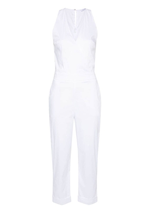 Patrizia Pepe V-neck poplin jumpsuit - White