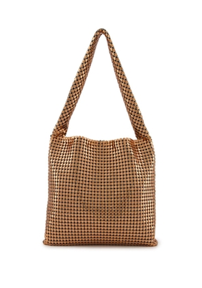 Rabanne Pixel chainmail tote bag - Gold
