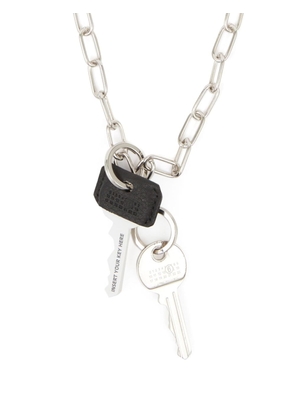 MM6 Maison Margiela Numeric Signature Key necklace - Silver