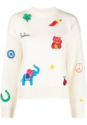 Alanui Lucky Charm Embroidered Jumper - White