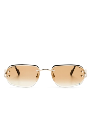 Cartier Eyewear rectangle-frame sunglasses - Black