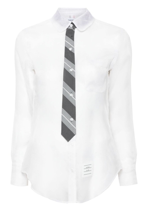 Thom Browne organza silk shirt - White