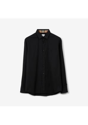 Burberry Stretch Cotton Shirt, Black