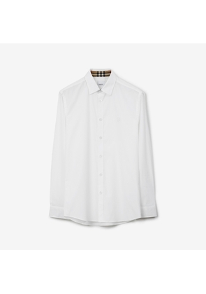 Burberry Stretch Cotton Shirt, White