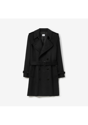 Burberry Midlength Cashmere Blend Kensington Trench Coat