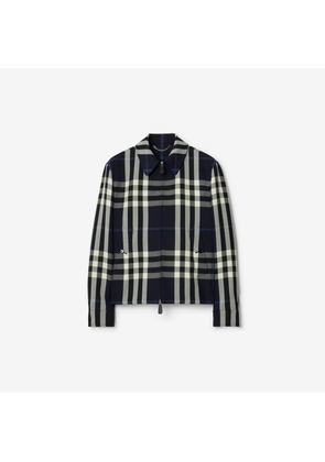 Burberry Check Wool Cotton Jacket
