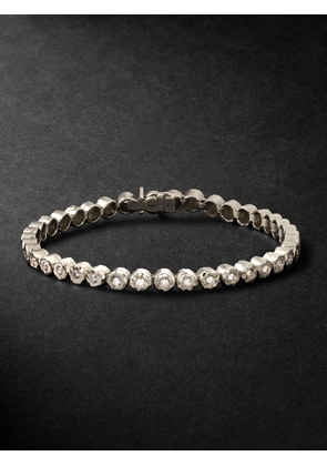 Octavia Elizabeth - Blossom White Gold Diamond Tennis Bracelet - Men - Silver