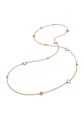 Baccarat Gold Vermeil And Crystal Mini Médicis Long Necklace