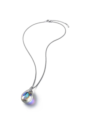 Baccarat Sterling Silver And Crystal Psydélic Iridescent Necklace