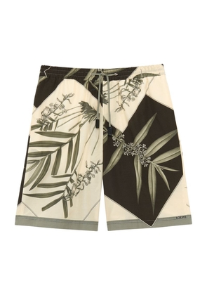 Loewe X Paula'S Ibiza Silk-Blend Shorts