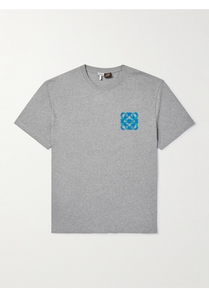 LOEWE - Paula's Ibiza Logo-Appliquéd Cotton-Jersey T-Shirt - Men - Gray - XXS