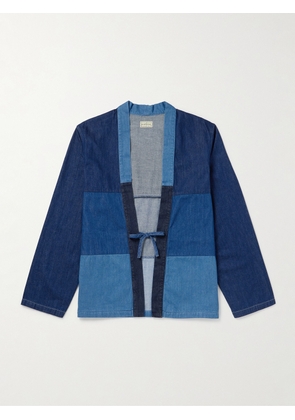 KAPITAL - Kakashi Patchwork Denim Jacket - Men - Blue - 2