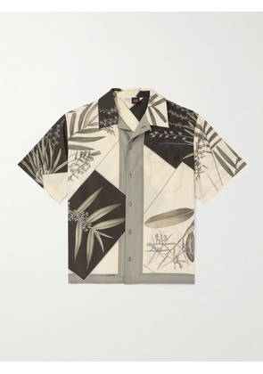 LOEWE - Paula's Ibiza Convertible-Collar Floral-Print Cotton and Silk-Blend Shirt - Men - Green - EU 39