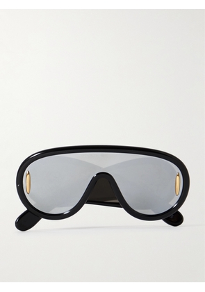 LOEWE - Paula's Ibiza Wave Mask Oversized D-Frame Acetate Sunglasses - Men - Black