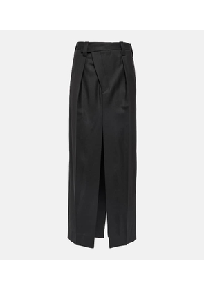Victoria Beckham Tailored wool-blend maxi skirt