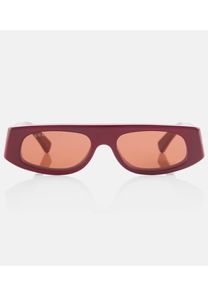 Gucci Logo rectangular sunglasses
