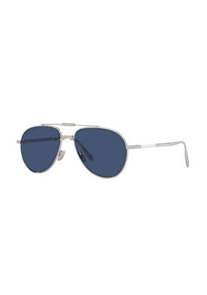Dior Blue Pilot Mens Sunglasses DIOR90 A1U DM40097U 16V 57